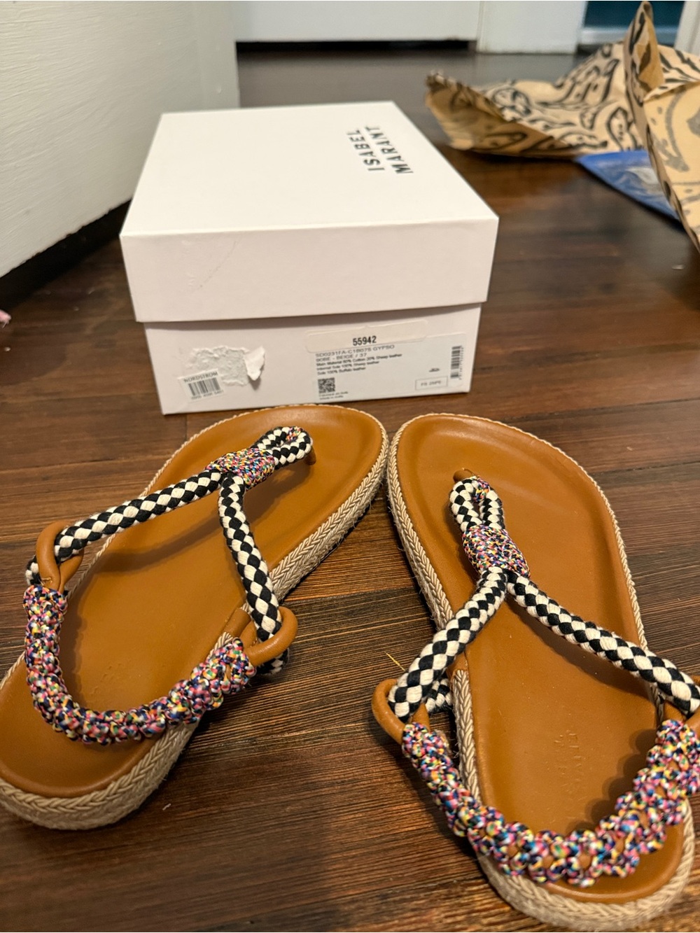 Isabel marant espadrille Women’s Multicolor Braided Slingback Sandal - Picture 7 of 7
